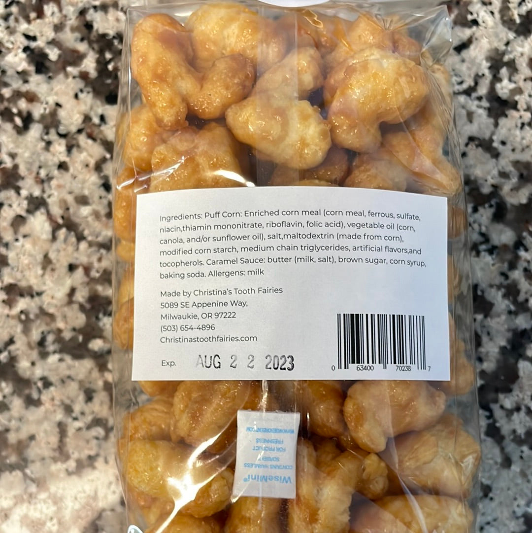 Caramel Puff Corn (5bags) – Christinas Tooth Fairies